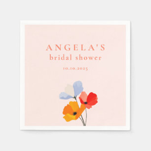 Serviette En Papier Délicieux Poppy Fleur Mariage Bébé Shower