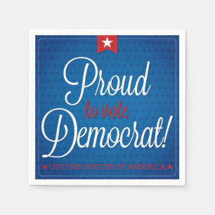 Serviette En Papier Démocrate