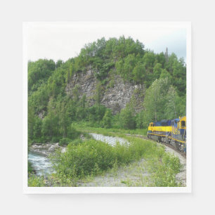 Serviette En Papier Denali Express Alaska Train Vacation Photographie