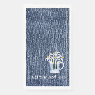Serviette En Papier Denim Et Daisys