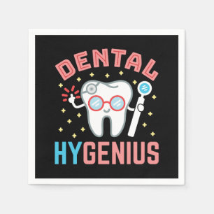 Serviette En Papier Dental Hygenius Funny Hygienist RDH