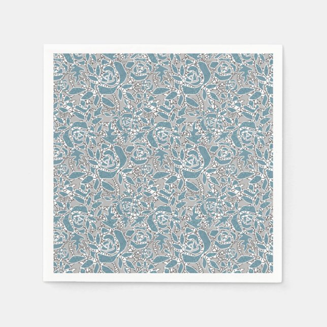 Serviette En Papier Dentelle abstraite sans couture romantique rétro b (Devant)