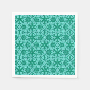 Serviette En Papier Dentelle antique - turquoise et aqua