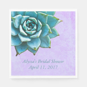 Serviette En Papier Dentelle lavande de Fête des mariées Succulente