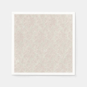 Serviette En Papier dentelle rose molle