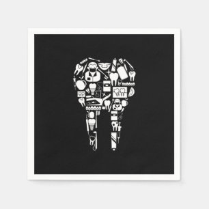 Serviette En Papier Dentiste Dents Dents Dentistère Bouche Docteur Cad