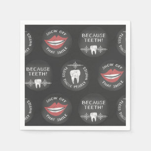 Serviette En Papier Dentiste Motif - Mignonne Dental Hygienist