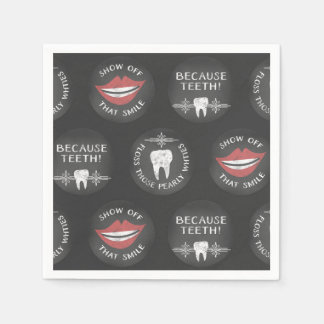 Serviette En Papier Dentiste Motif - Mignonne Dental Hygienist