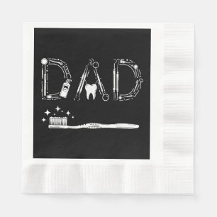 Serviette En Papier Dentiste vintage Papa Père grand-père Fête des pèr