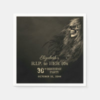 Déplaisante crâne de cheveux RIP à sa fête d'anniv