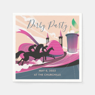 Serviette En Papier Derby Party Art déco