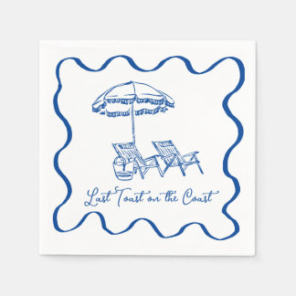 Serviette En Papier Dernier toast sur la côte Cocktail Napktail