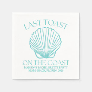 Serviette En Papier Dernier Toast Sur La Côte Turquoise Fantaisiste