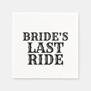 Serviette En Papier Dernier tour de la mariée