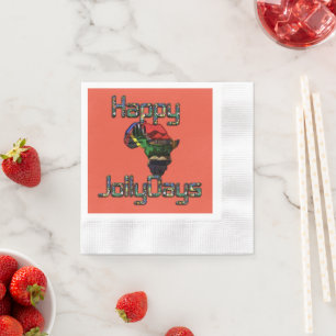 Serviette En Papier Dernière Afrique Noël Occasion spéciale personnali