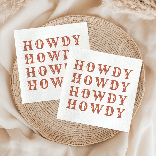 Serviette En Papier Dernière Rodéo de la Cowgirl du Désert (Créateur téléchargé)