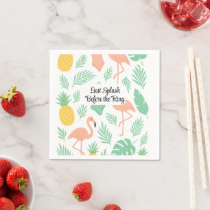 Serviette En Papier Dernière soirée d'enterrement de vie de jeune fill