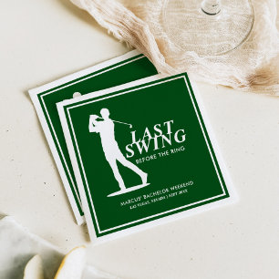 Serviette En Papier Dernière swing avant le Bachelor de golf de Ring