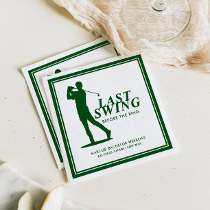 Serviette En Papier Dernière swing avant le Bachelor de golf de Ring