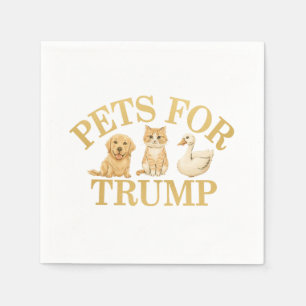Serviette En Papier Des animaux pour Trump montrent leur soutien à Don