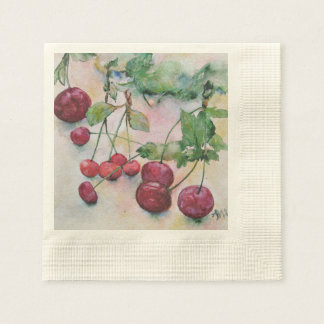 Serviette En Papier Des baies. Cerises