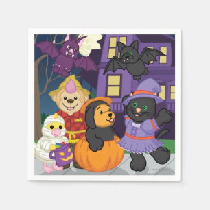 Serviette En Papier Des bonbons ou un sort de Webkinz Halloween