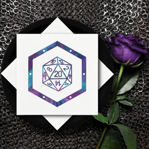 Serviette En Papier Dés RPG   Nebula Imaginaire Retro Tabletop PnP Gam