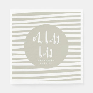 Serviette En Papier Des serviettes de baby shower jumelles