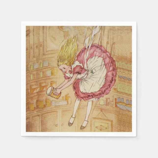 Serviette En Papier Descente du trou de lapin (Devant)