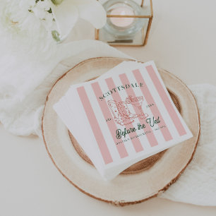 Serviette En Papier Desert Cowgirl Country Club Enterrement de vie d