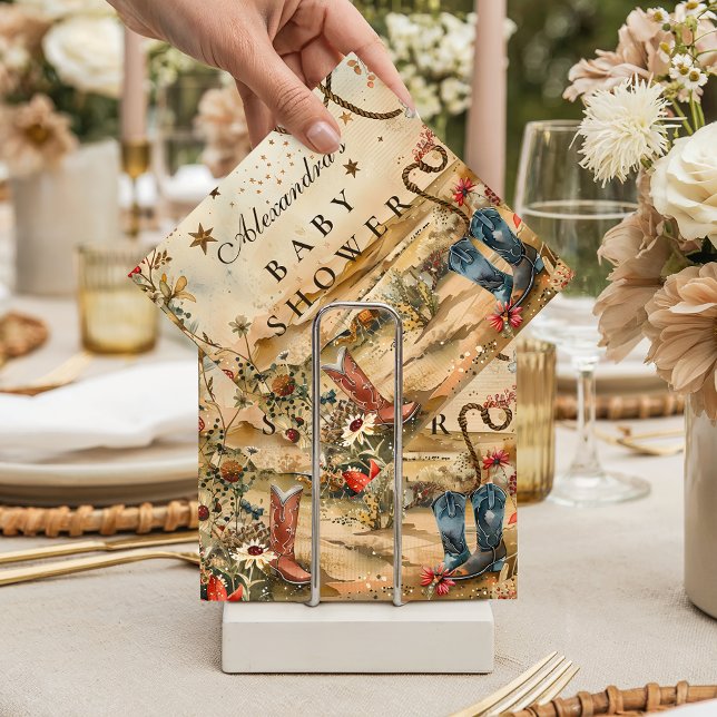 Serviette En Papier Desert Rodeo Western Baby Shower (Créateur téléchargé)