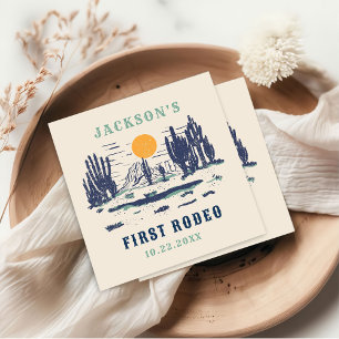 Serviette En Papier Désert vintage Western Wild West 1er anniversaire