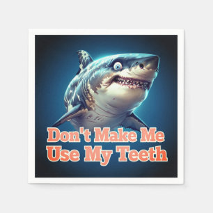 Serviette En Papier Design amusant de requin—parfait pour chaque amate