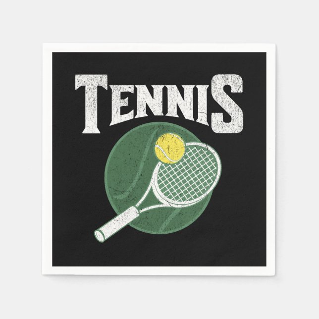 Serviette En Papier Design de tennis (Devant)