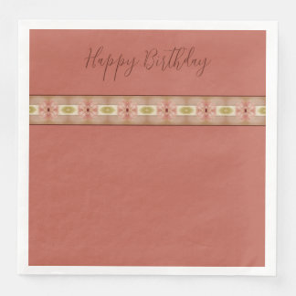 Serviette En Papier Design Floral Avec Rose