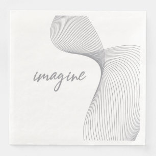 Serviette En Papier Design graphique moderne, simple et élégant d'Imag