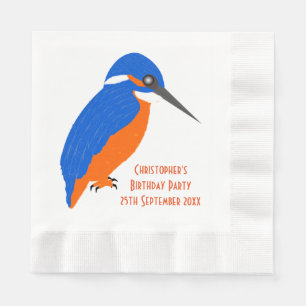 Serviette En Papier Design Kingfisher