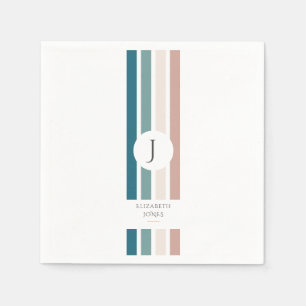 Serviette En Papier Design minimaliste aux couleurs pastel