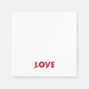 Serviette En Papier Design moderne, dynamique, cool, tendance de Love