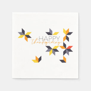 Serviette En Papier Design moderne et gai du Bon thanksgiving
