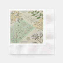 Design Motif Floral Argent