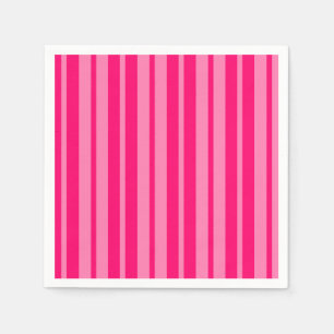 Serviette En Papier Design Motif léger et rose chaud