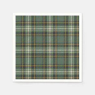 Serviette En Papier Design Plaid Jaune Plaid Joli Vert