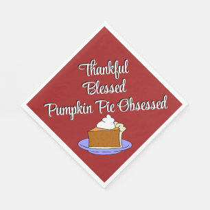 Serviette En Papier Dessert à tarte Citrouille de Thanksgiving