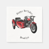 dessin animé de la moto Sidecar