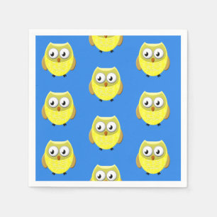 Serviette En Papier Dessin de bébé hibou