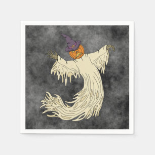 Serviette En Papier Dessin de fantôme à tête de citrouille pour Hallow