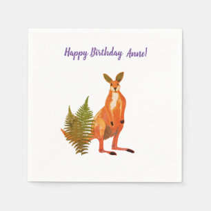 Serviette En Papier Dessin de Kangaroo