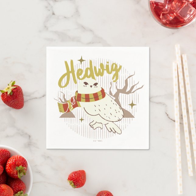 Serviette En Papier Dessin de la forêt fantaisiste d'Hedwig (En situation)