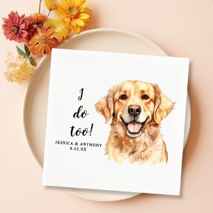 Serviette En Papier Dessin Golden Retriever Chien Personnalisé Je fais